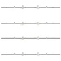 Kit de herrajes para puerta corredera 400 cm acero plateado by , Door items - Ref: Foro24-3295768, Price: 438,23 €, Discount: %