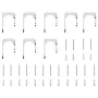 Kit de herrajes para puerta corredera 400 cm acero plateado by , Door items - Ref: Foro24-3295768, Price: 438,23 €, Discount: %