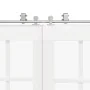 Kit de herrajes para puerta corredera 400 cm acero plateado by , Door items - Ref: Foro24-3295768, Price: 438,23 €, Discount: %
