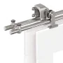Kit de herrajes para puerta corredera 400 cm acero plateado by , Door items - Ref: Foro24-3295768, Price: 438,23 €, Discount: %