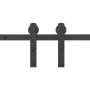 Kit de herrajes para puertas correderas acero negro 366 cm by , Door items - Ref: Foro24-3295777, Price: 100,88 €, Discount: %
