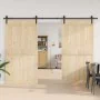 Kit de herrajes para puertas correderas acero negro 305 cm by , Door items - Ref: Foro24-3295775, Price: 130,41 €, Discount: %