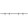 Kit de herrajes para puertas correderas acero negro 305 cm by , Door items - Ref: Foro24-3295775, Price: 130,41 €, Discount: %