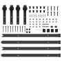 Kit de herrajes para puertas correderas acero negro 305 cm by , Door items - Ref: Foro24-3295775, Price: 130,41 €, Discount: %