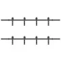 Kit de herrajes para puertas correderas acero negro 400 cm by , Door items - Ref: Foro24-3295796, Price: 183,98 €, Discount: %
