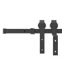 Kit de herrajes para puertas correderas acero negro 400 cm by , Door items - Ref: Foro24-3295796, Price: 183,98 €, Discount: %