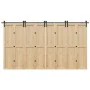 Kit de herrajes para puertas correderas acero negro 400 cm by , Door items - Ref: Foro24-3295804, Price: 226,33 €, Discount: %