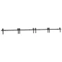 Kit de herrajes para puertas correderas acero negro 400 cm by , Door items - Ref: Foro24-3295804, Price: 226,33 €, Discount: %