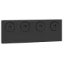 Kit de herrajes para puertas correderas acero negro 400 cm by , Door items - Ref: Foro24-3295804, Price: 226,33 €, Discount: %