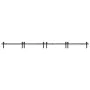 Kit de herrajes para puertas correderas acero negro 400 cm by , Door items - Ref: Foro24-3295804, Price: 226,33 €, Discount: %