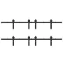 Kit de herrajes para puertas correderas acero negro 400 cm by , Door items - Ref: Foro24-3295804, Price: 226,33 €, Discount: %