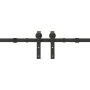 Kit de herrajes para puertas correderas acero negro 400 cm by , Door items - Ref: Foro24-3295804, Price: 226,33 €, Discount: %