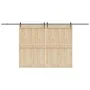 Kit de herrajes para puertas correderas acero negro 427 cm by , Door items - Ref: Foro24-3295782, Price: 161,46 €, Discount: %