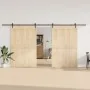 Kit de herrajes para puertas correderas acero negro 427 cm by , Door items - Ref: Foro24-3295782, Price: 161,46 €, Discount: %