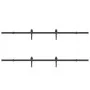 Kit de herrajes para puertas correderas acero negro 427 cm by , Door items - Ref: Foro24-3295782, Price: 161,46 €, Discount: %