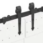Kit de herrajes para puertas correderas acero negro 427 cm by , Door items - Ref: Foro24-3295782, Price: 161,46 €, Discount: %