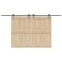 Kit de herrajes para puertas correderas acero negro 400 cm by , Door items - Ref: Foro24-3295794, Price: 85,76 €, Discount: %