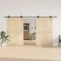 Kit de herrajes para puertas correderas acero negro 400 cm by , Door items - Ref: Foro24-3295794, Price: 85,76 €, Discount: %