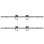 Kit de herrajes para puertas correderas acero negro 400 cm by , Door items - Ref: Foro24-3295794, Price: 85,76 €, Discount: %