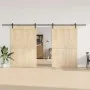 Kit de herrajes para puertas correderas acero negro 427 cm by , Door items - Ref: Foro24-3295780, Price: 138,67 €, Discount: %