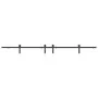 Kit de herrajes para puertas correderas acero negro 427 cm by , Door items - Ref: Foro24-3295780, Price: 138,67 €, Discount: %