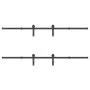 Kit de herrajes para puertas correderas acero negro 427 cm by , Door items - Ref: Foro24-3295780, Price: 138,67 €, Discount: %