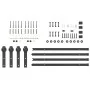 Kit de herrajes para puertas correderas acero negro 427 cm by , Door items - Ref: Foro24-3295780, Price: 138,67 €, Discount: %