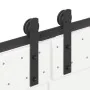 Kit de herrajes para puertas correderas acero negro 427 cm by , Door items - Ref: Foro24-3295780, Price: 138,67 €, Discount: %
