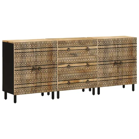 Aparadores 3 unidades madera maciza mango de , Taquillas y armarios de almacenamiento - Ref: Foro24-3310128, Precio: 328,07 €...