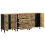 Aparadores 3 unidades madera maciza mango de , Taquillas y armarios de almacenamiento - Ref: Foro24-3310128, Precio: 328,07 €...