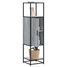 Aparador alto madera ingeniería metal gris sonoma 35,5x35x13 cm de , Aparadores - Ref: Foro24-849037, Precio: 86,58 €, Descue...