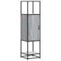 Aparador alto madera ingeniería metal gris sonoma 35,5x35x13 cm de , Aparadores - Ref: Foro24-849037, Precio: 86,58 €, Descue...