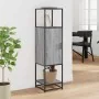 Aparador alto madera ingeniería metal gris sonoma 35,5x35x13 cm de , Aparadores - Ref: Foro24-849037, Precio: 86,58 €, Descue...