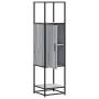 Aparador alto madera ingeniería metal gris sonoma 35,5x35x13 cm de , Aparadores - Ref: Foro24-849037, Precio: 86,58 €, Descue...