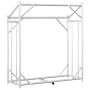 Leñero cubierta lluvia 100,5x40,5x110,5 cm acero galvanizado de , Bolsas y soportes de leña - Ref: Foro24-4104936, Precio: 60...