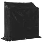 Leñero cubierta lluvia 100,5x40,5x110,5 cm acero galvanizado de , Bolsas y soportes de leña - Ref: Foro24-4104936, Precio: 60...