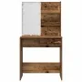 Juego de tocador con LED madera contrachapada madera vieja de , Tocadores para dormitorios - Ref: Foro24-3329183, Precio: 133...