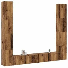 Muebles de TV de pared 6 uds madera vieja madera de ingeniería de , Muebles TV - Ref: Foro24-3328987, Precio: 344,12 €, Descu...