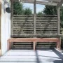 Banco de jardín 2 plazas madera maciza Douglas 203,5x44x45 cm de vidaXL, Bancos de jardín - Ref: Foro24-824023, Precio: 97,10...