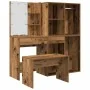 Juego de tocador con LED madera contrachapada madera vieja von , Schlafzimmermöbel-Sets - Ref: Foro24-3329181, Preis: 241,14 ...