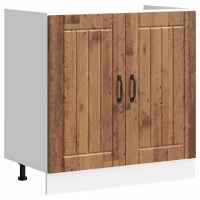 Mueble bajo fregadero Lucca madera contrachapada madera antigua de , Armarios de cocina - Ref: Foro24-853695, Precio: 81,37 €...