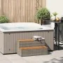 Escalón bañera hidromasaje gris 100x50x50,5 cm ratán sintético de , Accesorios para piscinas y spa - Ref: Foro24-4103945, Pre...