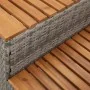 Escalón bañera hidromasaje gris 100x50x50,5 cm ratán sintético de , Accesorios para piscinas y spa - Ref: Foro24-4103945, Pre...