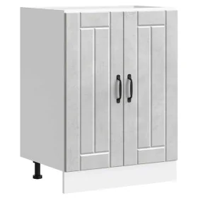 Mueble bajo fregadero Lucca madera contrachapada gris hormigón de , Armarios de cocina - Ref: Foro24-853681, Precio: 79,93 €,...