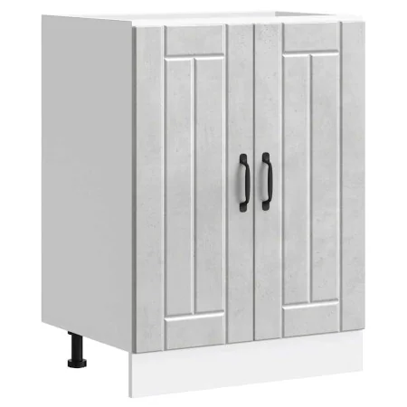 Mueble bajo fregadero Lucca madera contrachapada gris hormigón de , Armarios de cocina - Ref: Foro24-853681, Precio: 79,93 €,...
