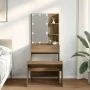 Juego de tocador con LED madera artesanal de roble de , Tocadores para dormitorios - Ref: Foro24-3329188, Precio: 140,59 €, D...