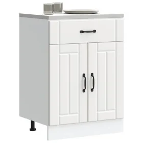 Mueble bajo de cocina Lucca madera de ingeniería blanca de , Armarios de cocina - Ref: Foro24-853727, Precio: 89,21 €, Descue...