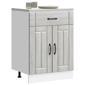 Mueble bajo de cocina Lucca madera contrachapada gris sonoma de , Armarios de cocina - Ref: Foro24-853733, Precio: 89,19 €, D...