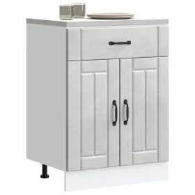 Mueble bajo de cocina Lucca madera contrachapada gris cemento de , Armarios de cocina - Ref: Foro24-853731, Precio: 90,75 €, ...
