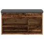 Banco zapatero madera de ingeniería madera vieja 82x32x45,5 cm by , Benches for halls and storage - Ref: Foro24-857627, Price...